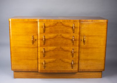 Art Deco walnut cocktail cabinet/sideboard 1930s