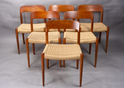 Niels Møller model 75 dining chairs