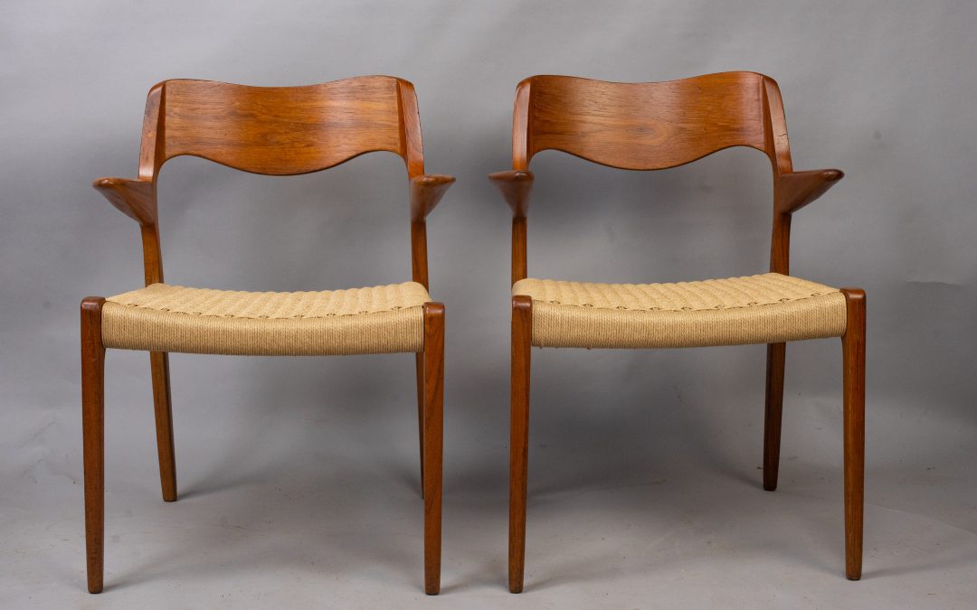 Model 55 chairs N O Møller