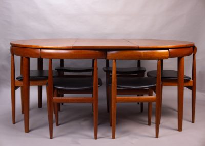 Danish teak dining set by Hans Olsen for Frem Røjle 1960s