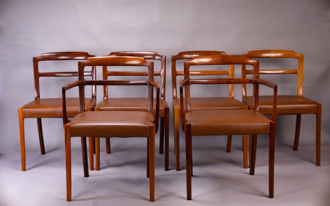 Dining chairs by Ole Wanscher for CADO 1960s