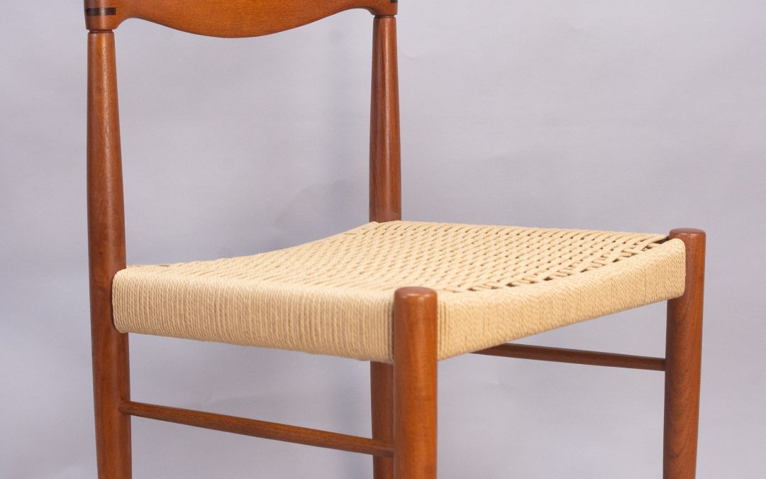 Danish teak dining chairs Bramin 1960s