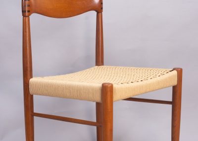 Danish teak dining chairs Bramin 1960s