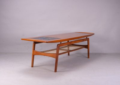 Teak & mosaic coffee table Hovmand Olsen for Mogens Kold
