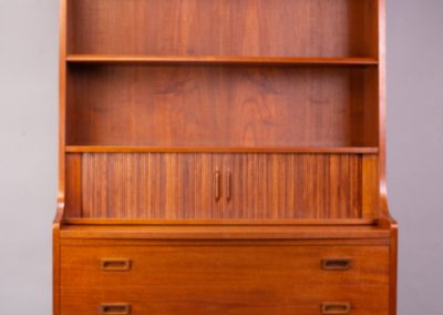 Danish secretaire bookcase Johannes Sorth 1960s