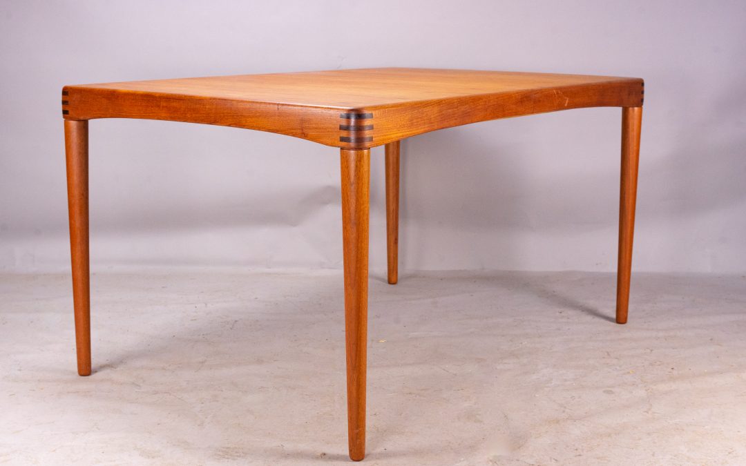 Danish teak dining table Bramin 1968