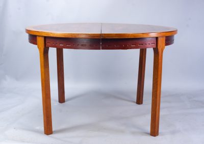 Swedish rosewood dining table Troeds 1970s