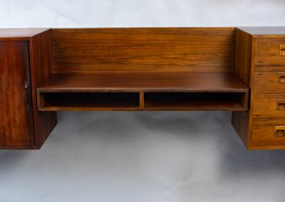 Rosewood ‘floating’ sideboard & wall units