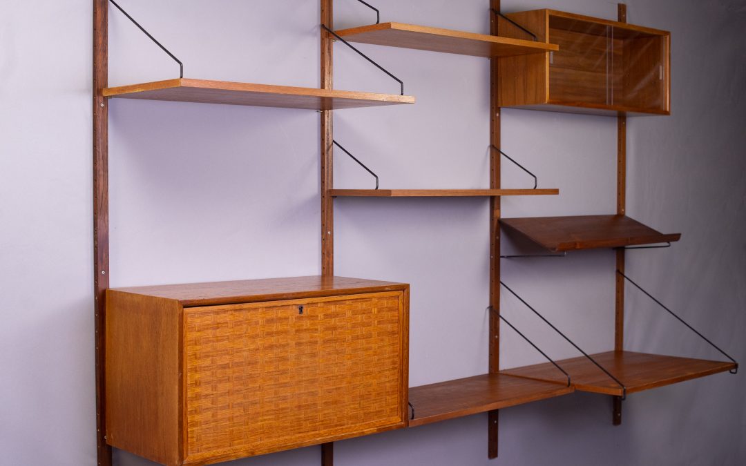Danish Royal System teak modular wall units