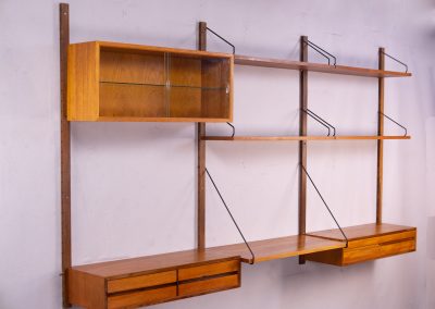 Danish Royal System modular teak wall units