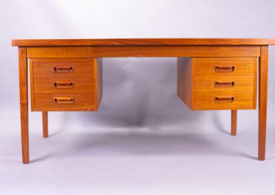 Danish teak desk by Tibergaard 1960s