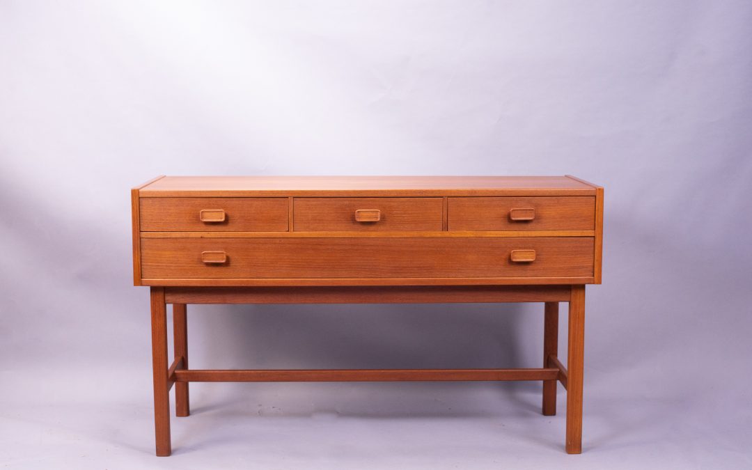 Swedish teak ‘Ivald’ console table Troeds