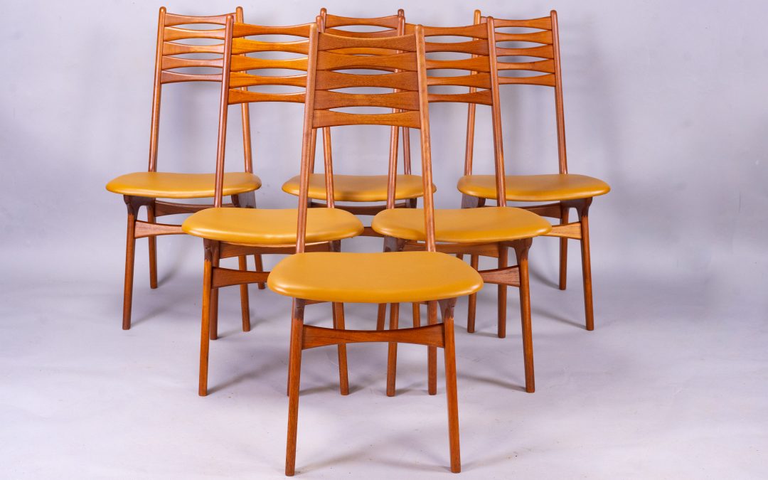 Teak dining chairs Boltinge Stolefabrik